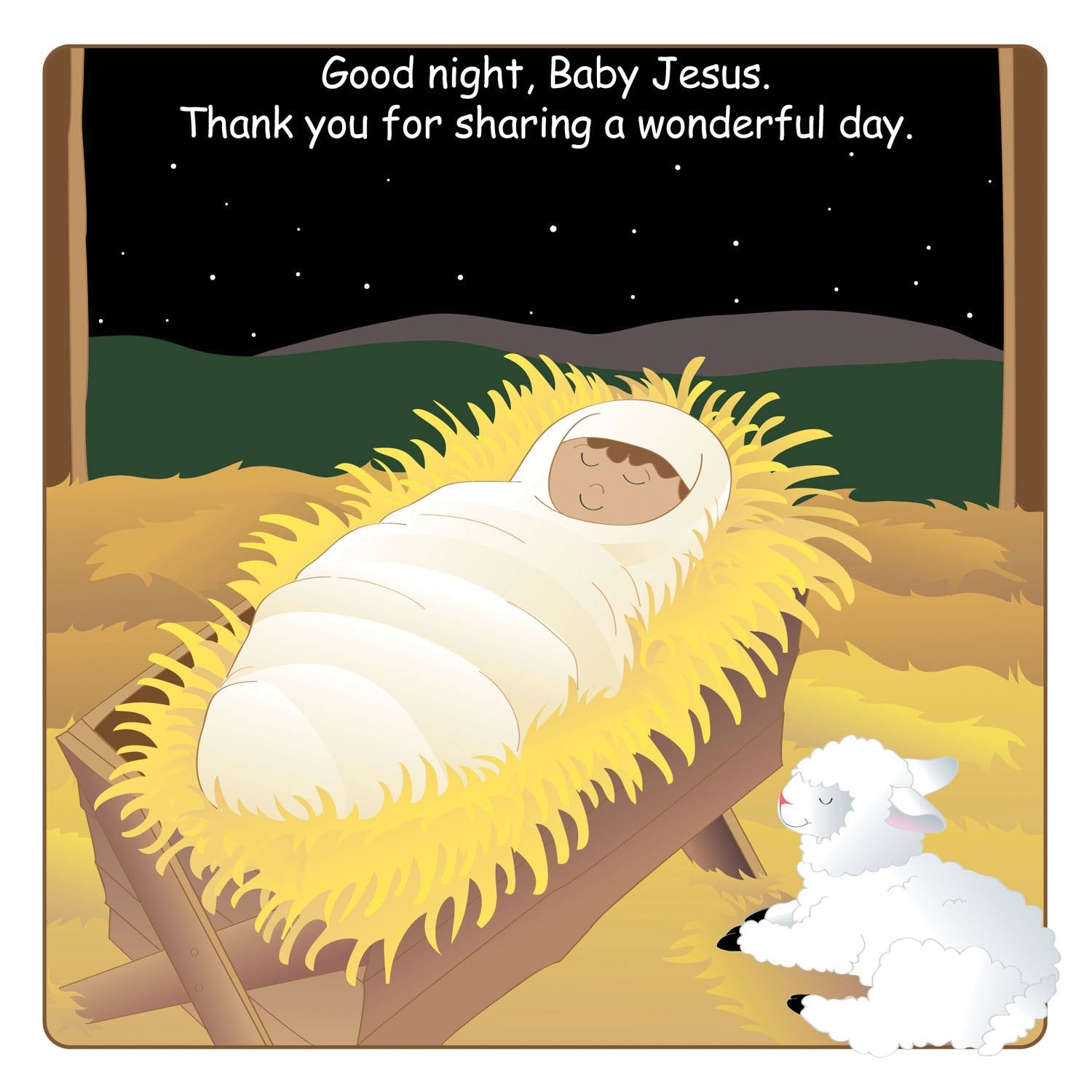 Good Night Board Book - Baby Jesus