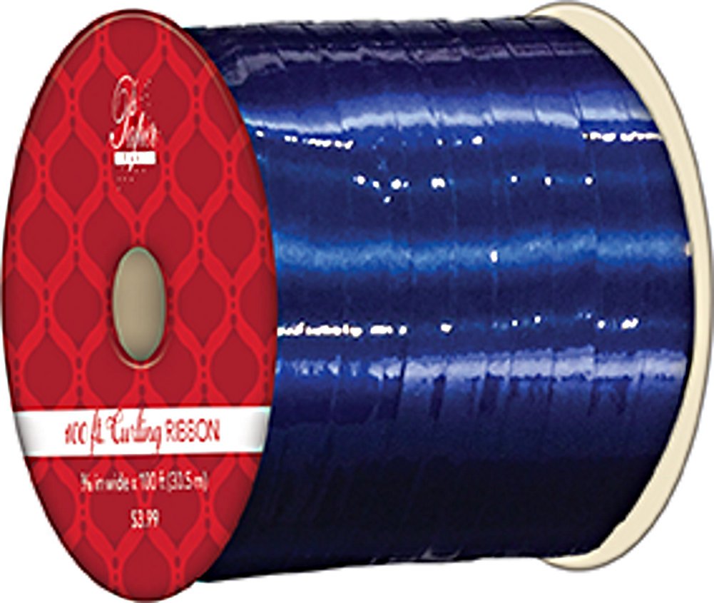 Metallic Style Curling Ribbon -3/16 inch X 100 Feet - Matte Blue