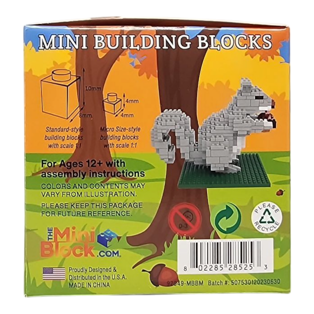 Mini Building Blocks - Gray Squirrel