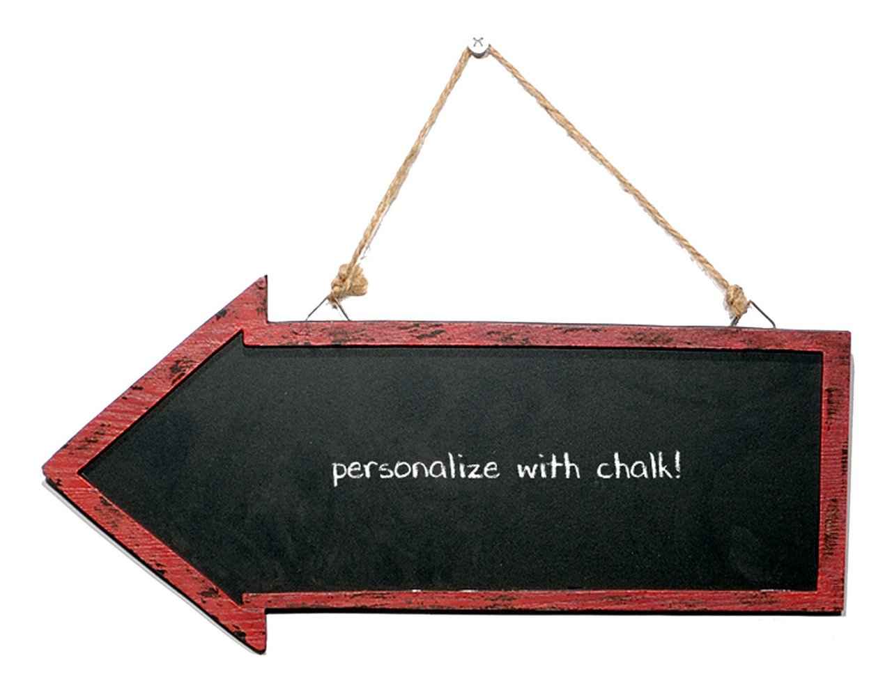Wood Chalk Straight Arrow Wall Hanger