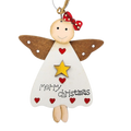 Merry Little Christmas Angel Ornament