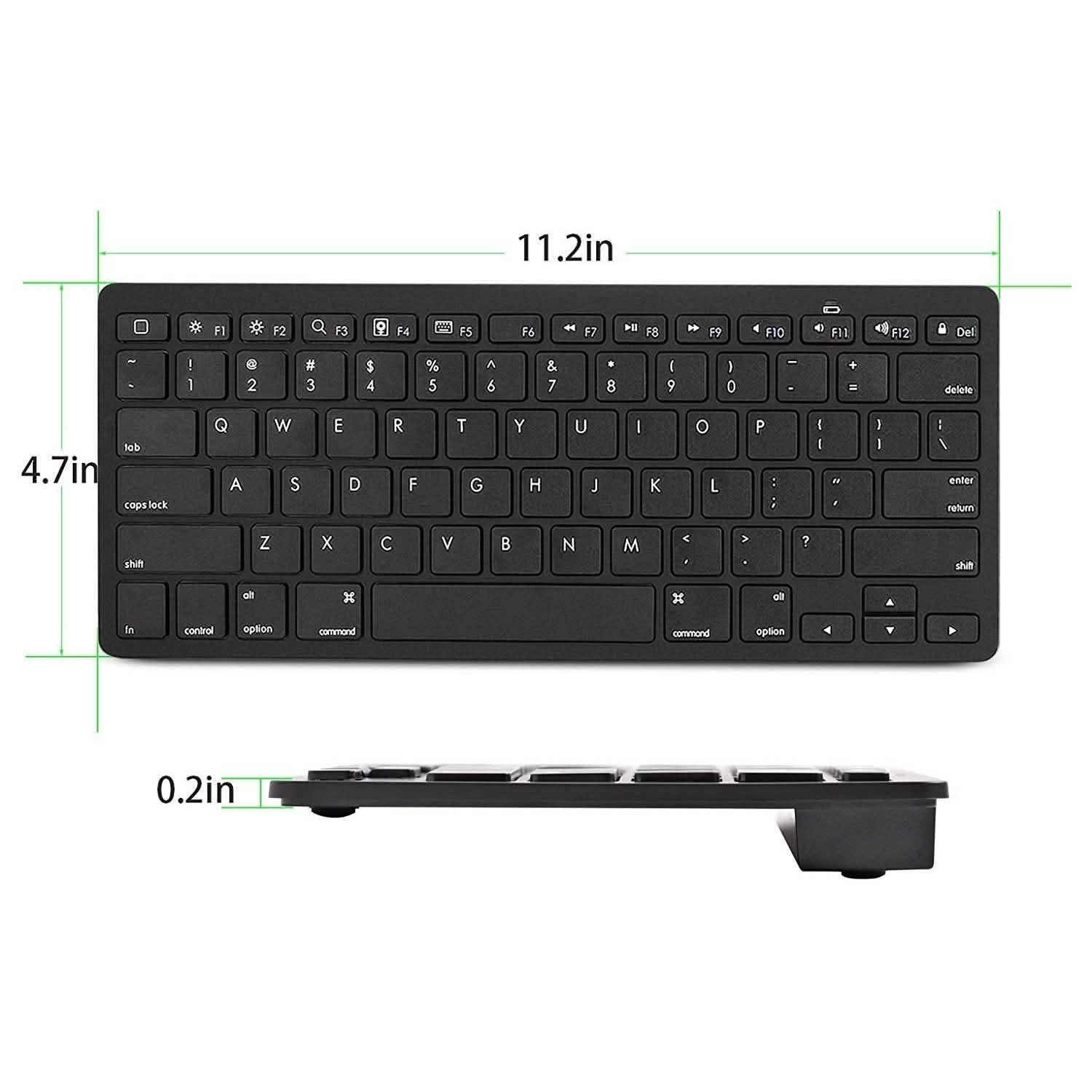 Ultra-Slim Bluetooth Keyboard - Assorted Colors