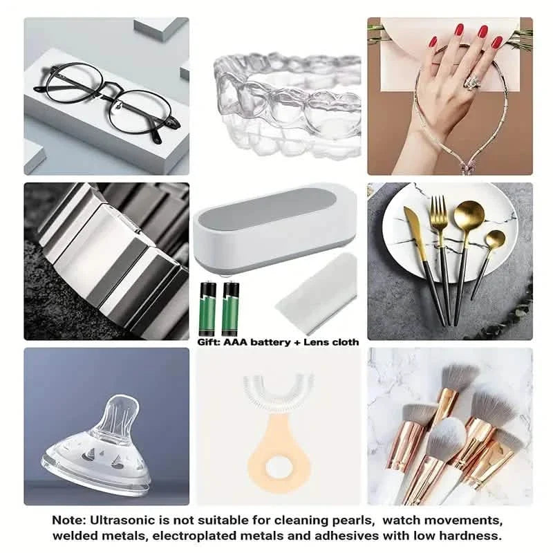 Ultrasonic Jewelry Cleaner Portable
