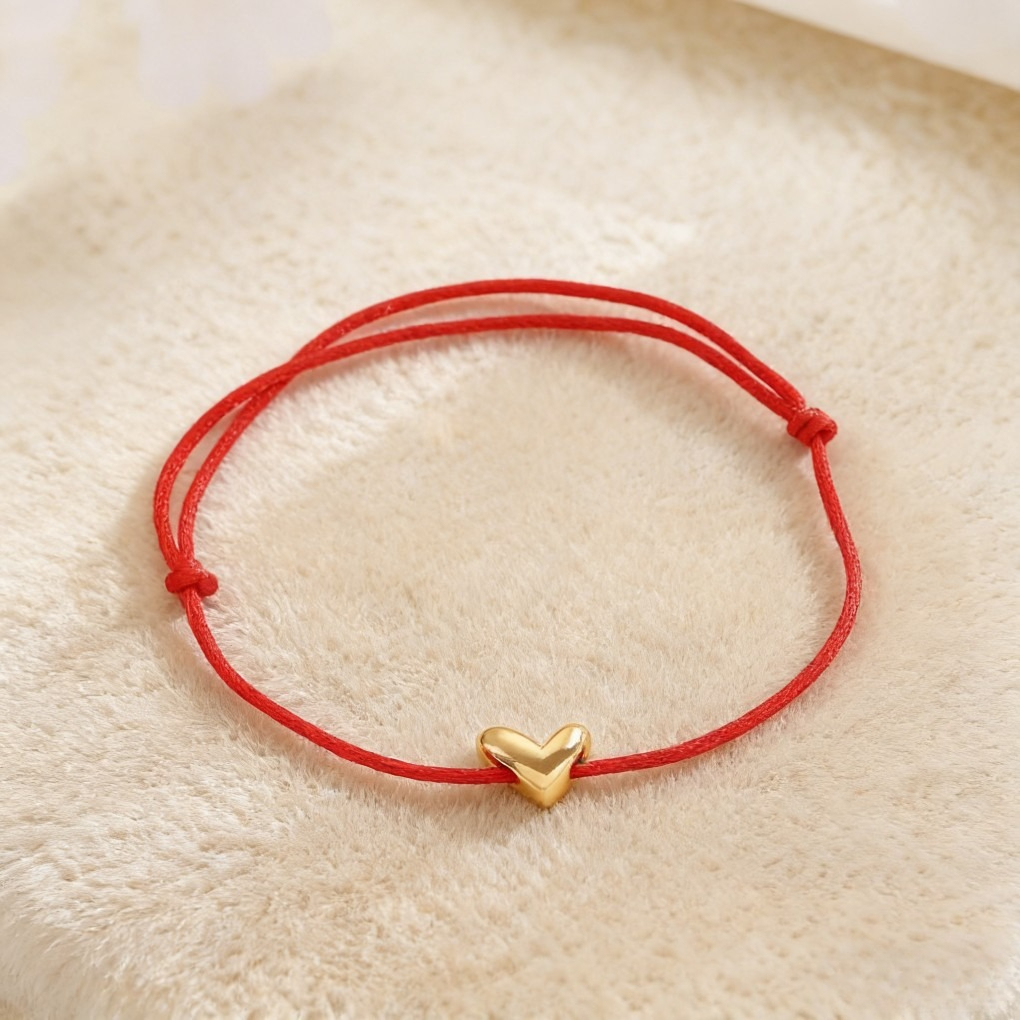 Trendy Heart Braided Adjustable Bracelet