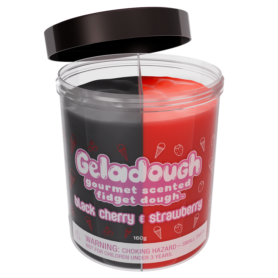 Geladough - Black Cherry and Strawberry