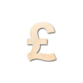 Unfinished Wood British Pound Shape - Craft - up to 46" DIY