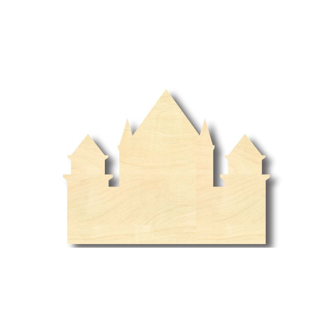 Unfinished Wood Castle Shape - Middle Ages - Craft - up to 46" DIY