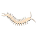 Unfinished Wood Centipede Shape - Insect - Wildlife - Craft - up to 46" DIY