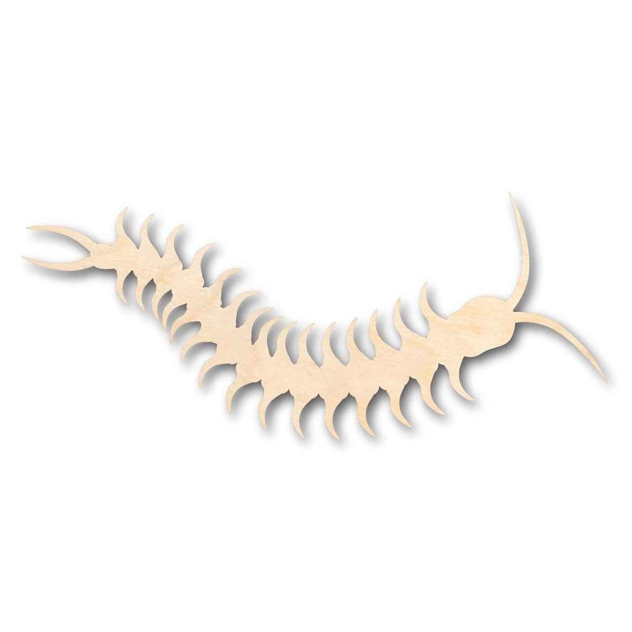 Unfinished Wood Centipede Shape - Insect - Wildlife - Craft - up to 46" DIY