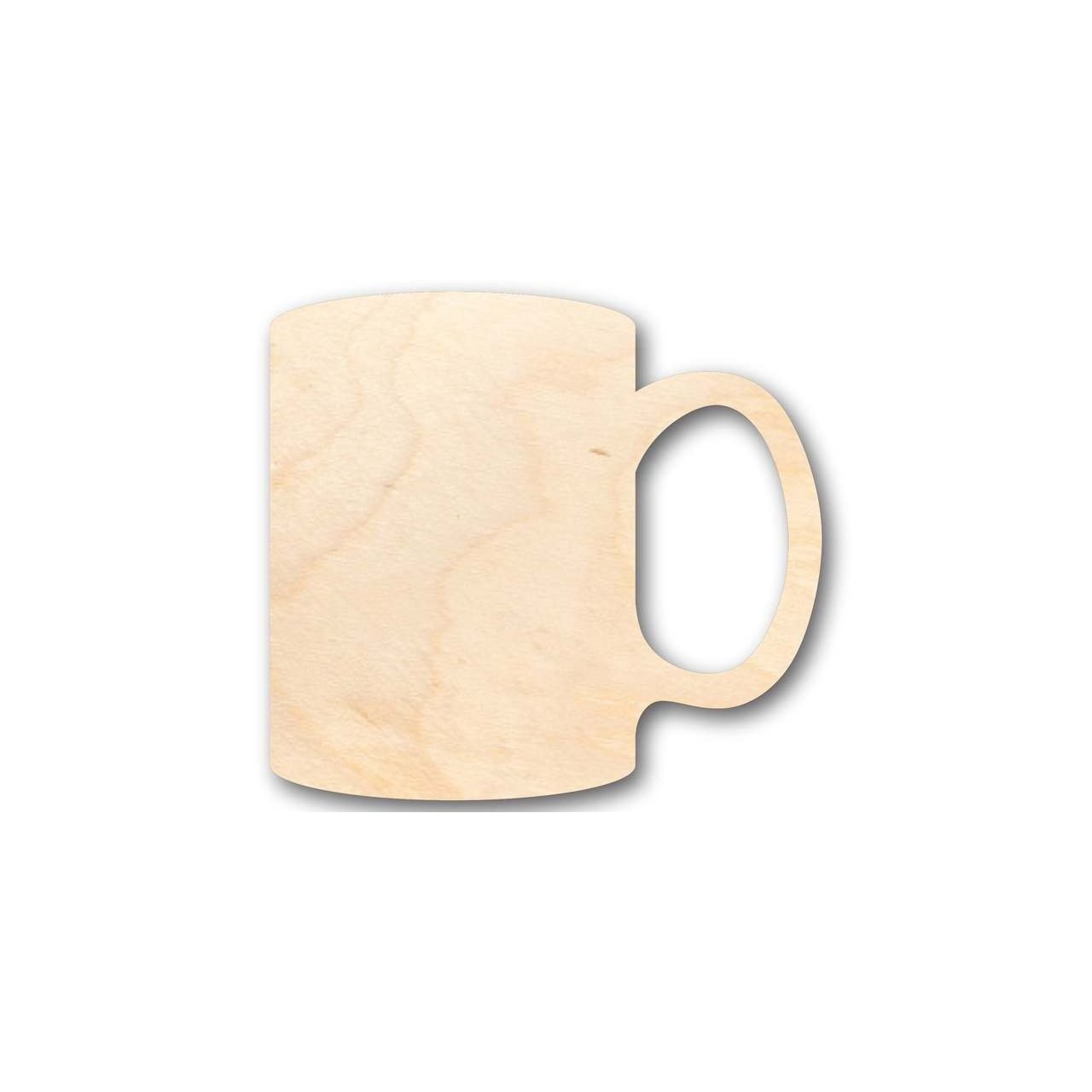 Unfinished Wood Coffee Mug Shape - Kitchen - Craft - up to 46" DIY