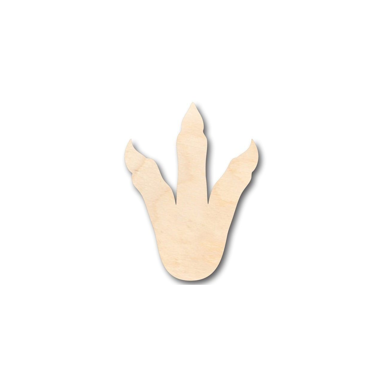Unfinished Wood Dinosaur Foot Shape - Craft - up to 46" DIY