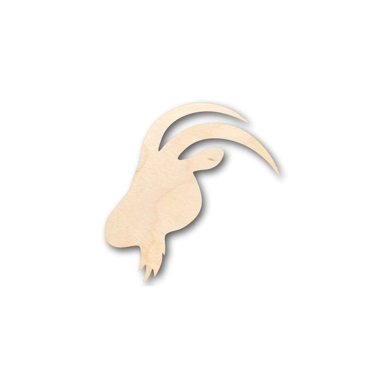 Unfinished Wood Goat Head Shape - Farm Animal - Craft - up to 46" DIY
