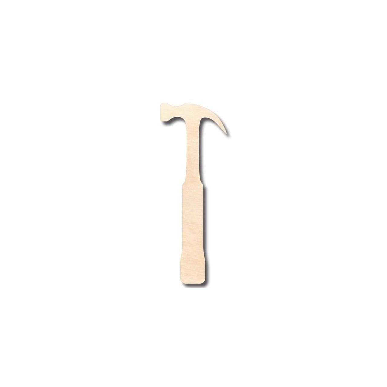 Unfinished Wood Hammer Shape - Tool - Craft - up to 46" DIY