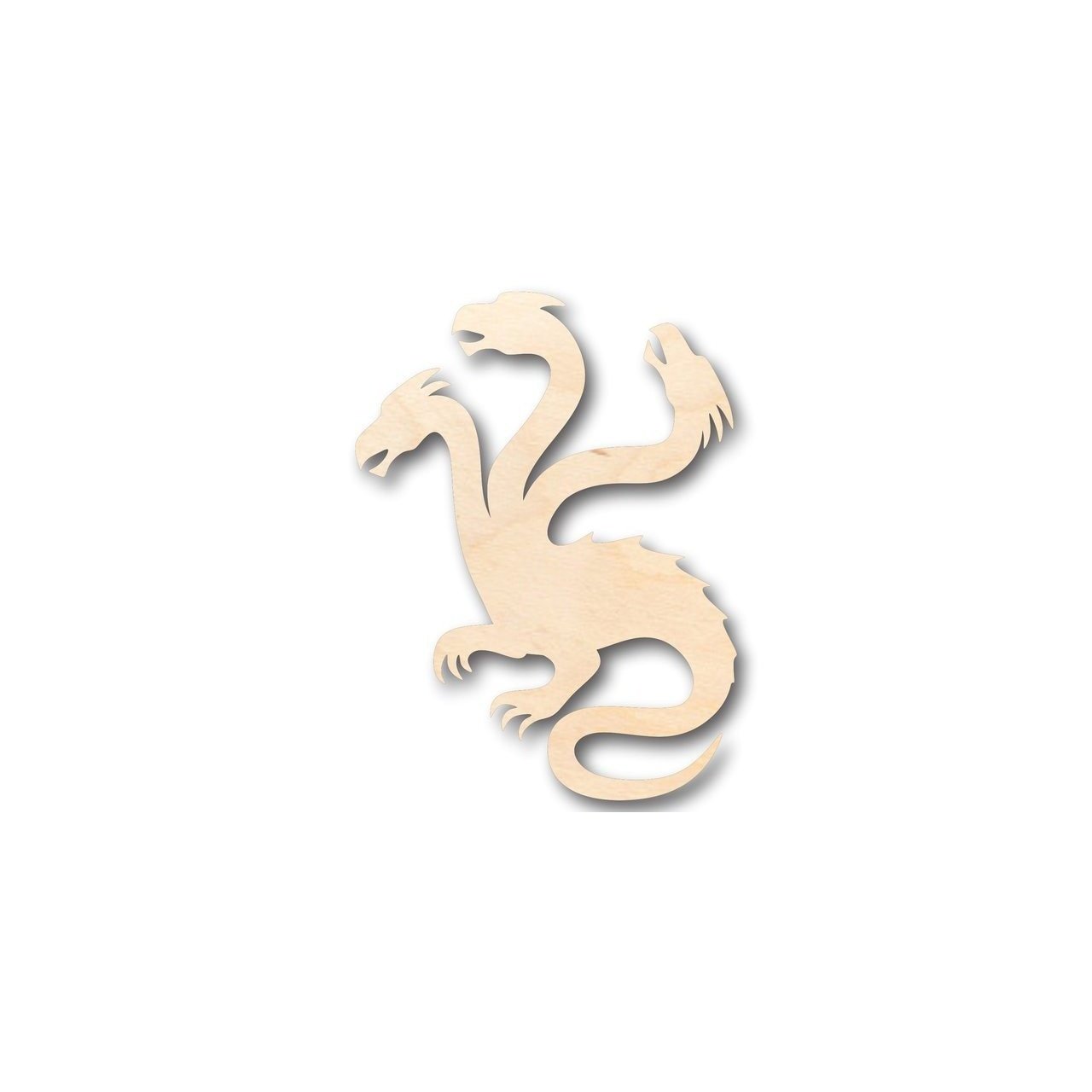 Unfinished Wood Hydra Shape - Mythical - Beast - Craft - up to 46" DIY