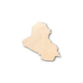 Unfinished Wood Iraq Shape - Country - Craft - up to 46" DIY