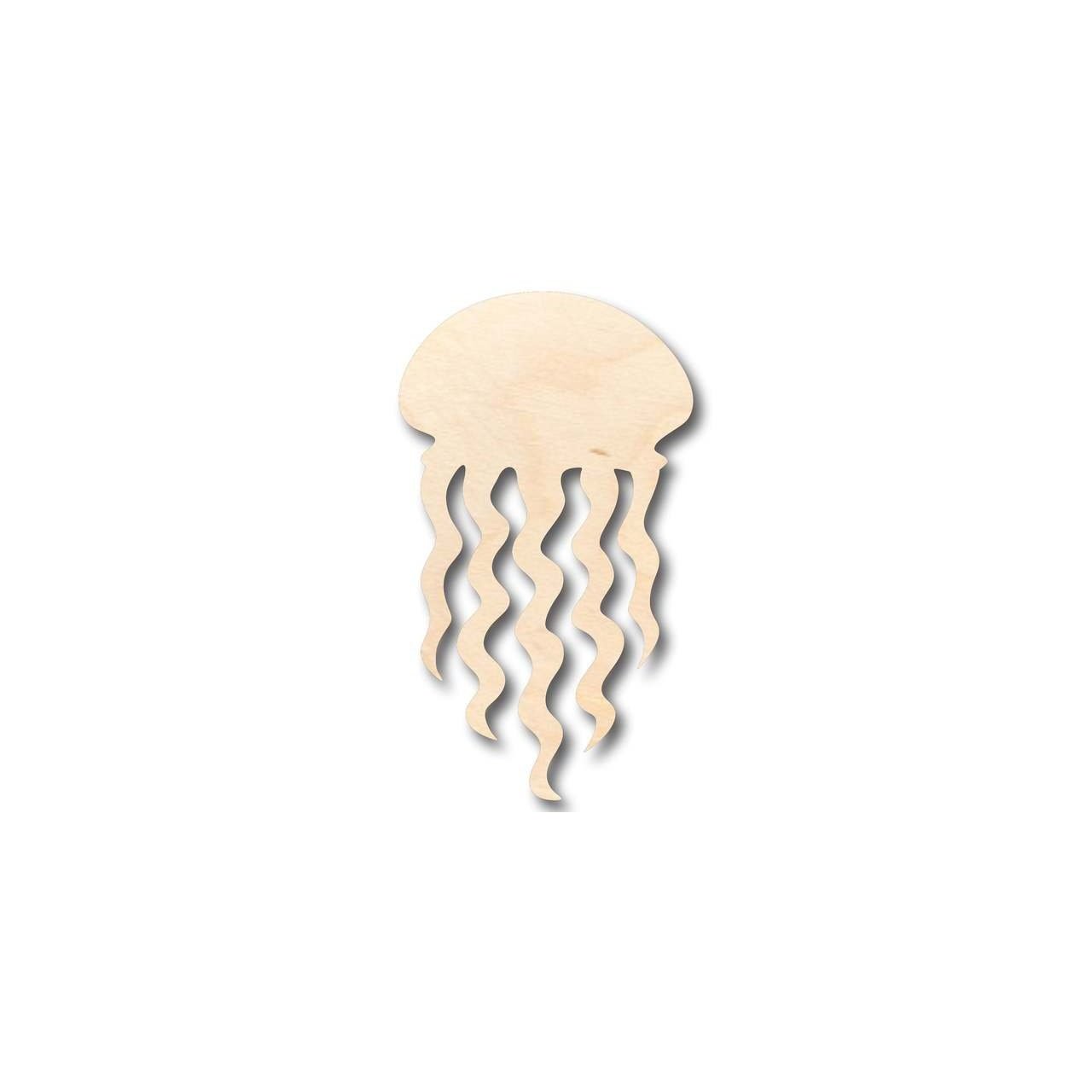Unfinished Wood Jellyfish Shape - Ocean - Craft - up to 46" DIY