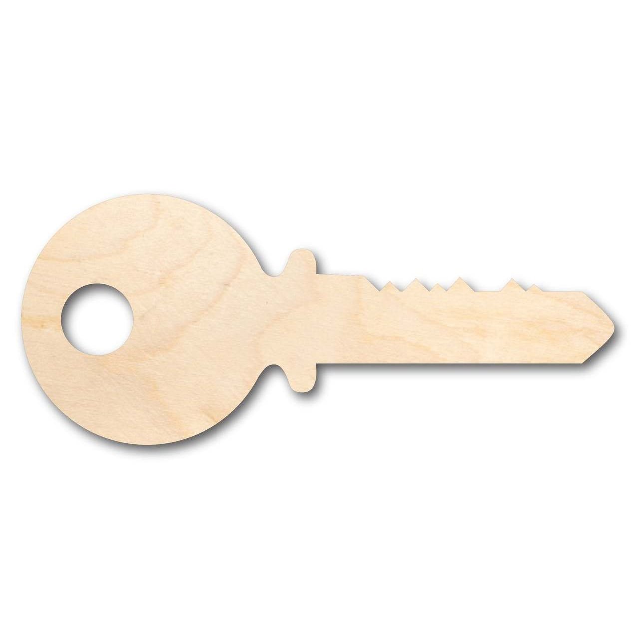 Unfinished Wood Key Shape - Craft - up to 46" DIY