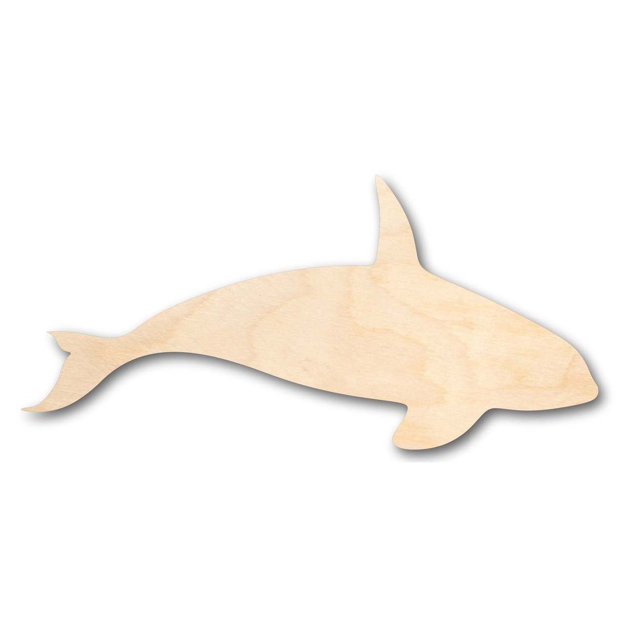Unfinished Wood Killer Whale Shape - Ocean - Craft - up to 46" DIY