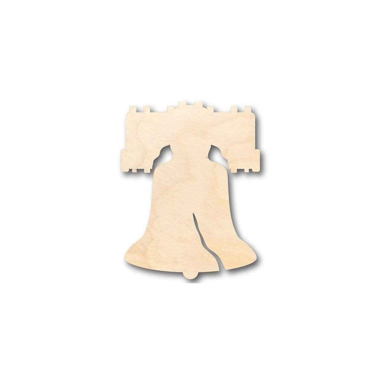 Unfinished Wood Liberty Bell Shape - Patriotic - 4th of July - Craft - up to 46" DIY