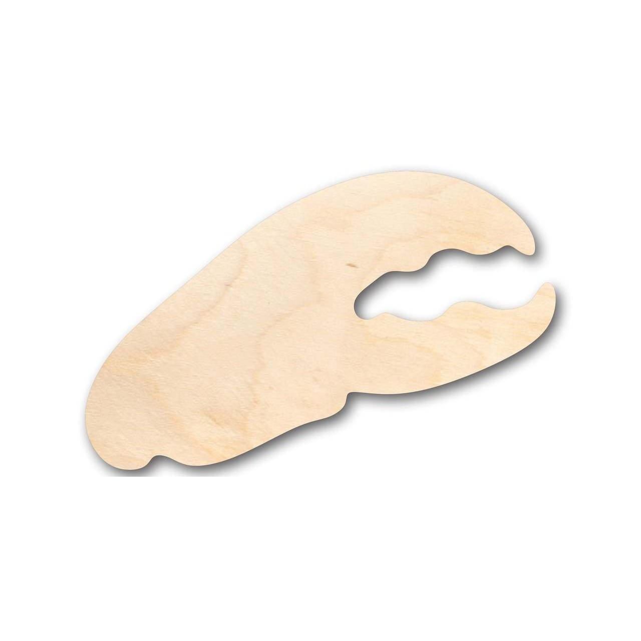 Unfinished Wood Lobster Claw Shape - Ocean - Nursery - Craft - up to 46" DIY