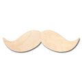 Unfinished Wood Mustache Shape - Craft - up to 46" DIY