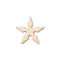 Unfinished Wood Ninja Star Shape - Craft - up to 46" DIY