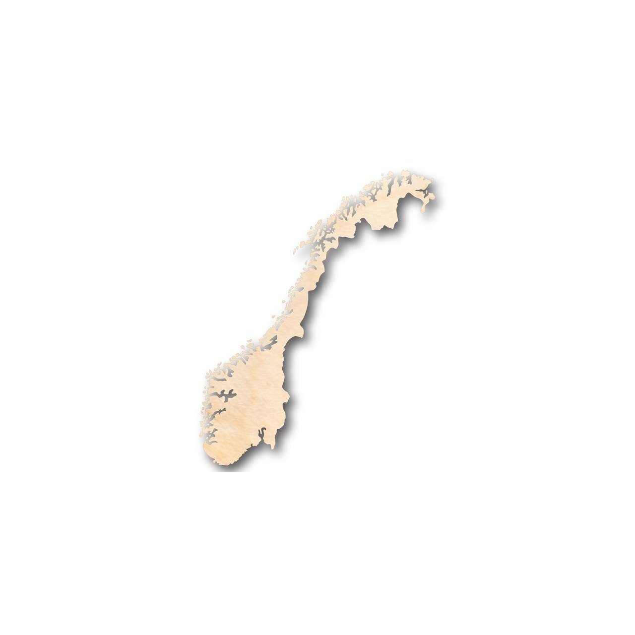 Unfinished Wood Norway Shape - Country - Craft - up to 46" DIY