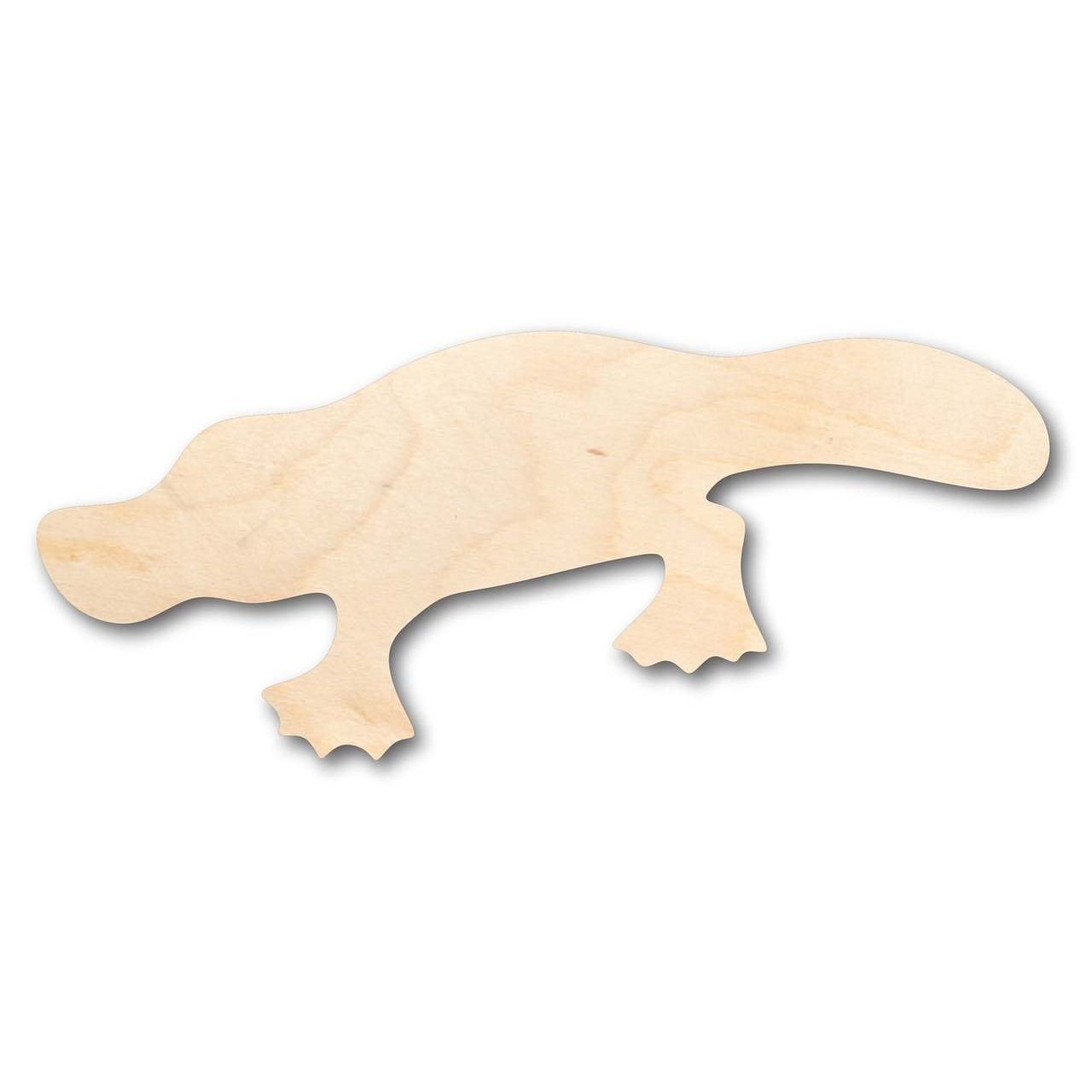 Unfinished Wood Platypus Shape - Animal - Craft - up to 46" DIY