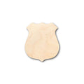 Unfinished Wood Police Badge Shape - Law Enforcement - Craft - up to 46" DIY
