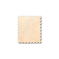 Unfinished Wood Postage Stamp Shape - Craft - up to 46" DIY