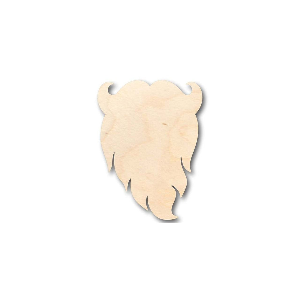 Unfinished Wood Santa Claus Beard Shape - Christmas - Ornament - Craft - up to 46" DIY