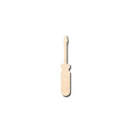 Unfinished Wood Screwdriver Shape - Tool - Craft - up to 46" DIY