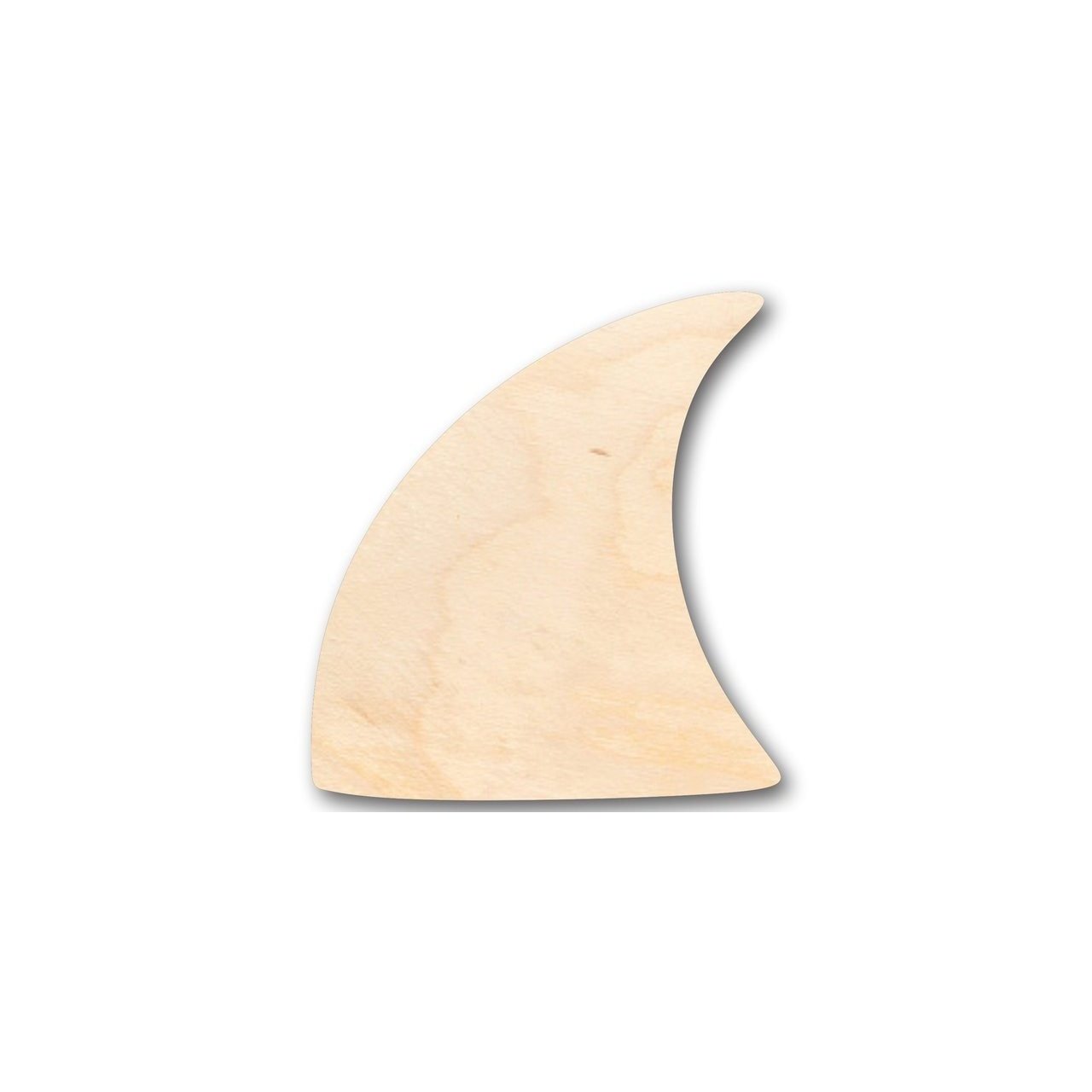 Unfinished Wood Shark Fin Shape - Ocean - Beach - Nursery - Craft - up to 46" DIY