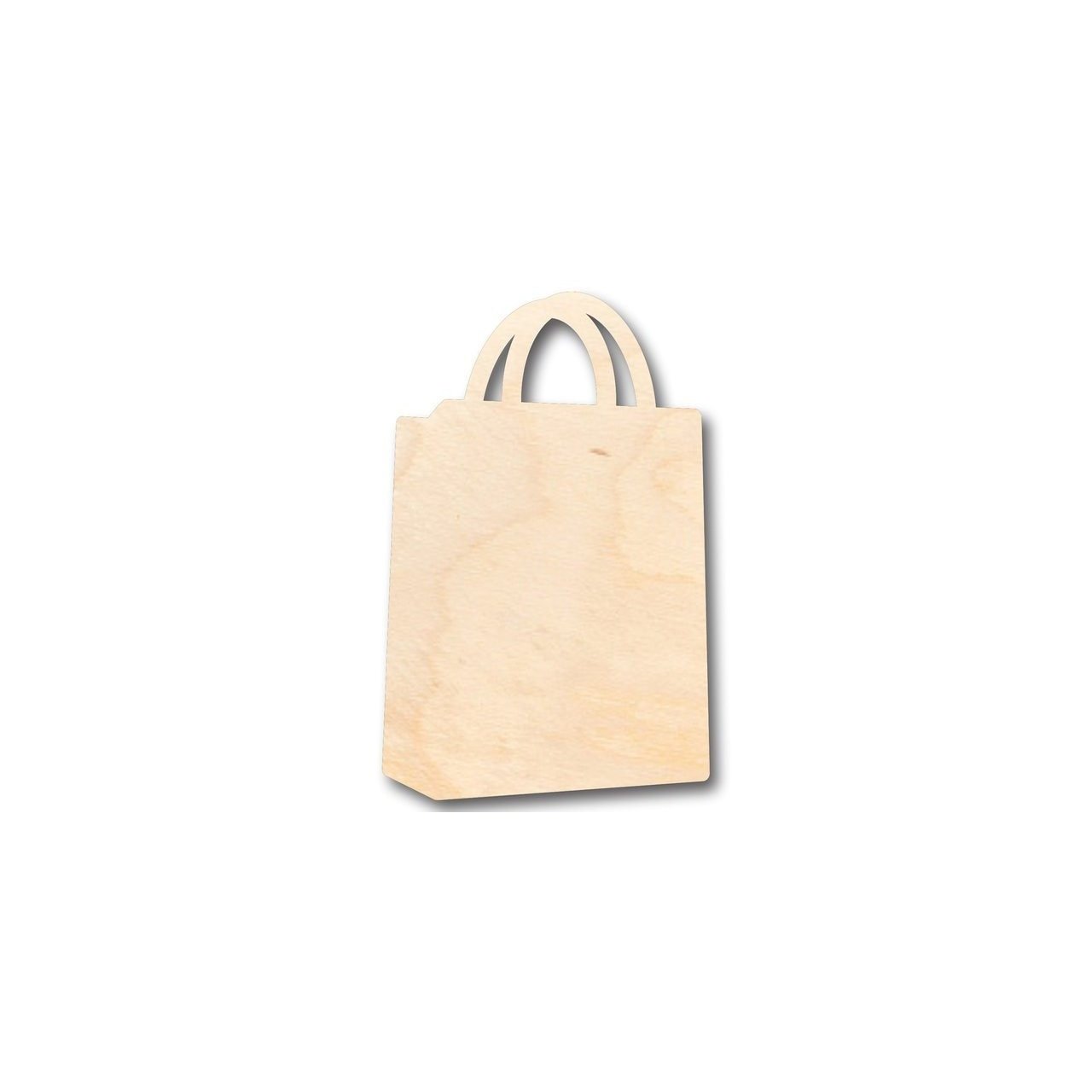 Unfinished Wood Shopping Bag Shape - Craft - up to 46" DIY