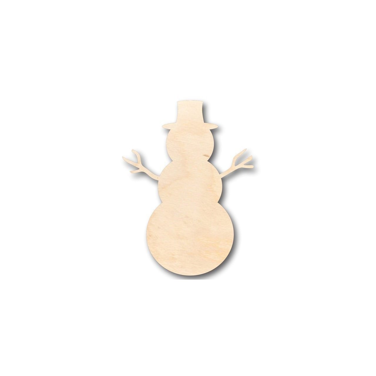 Unfinished Wood Snowman Shape - Winter Decor - Craft - up to 46" DIY