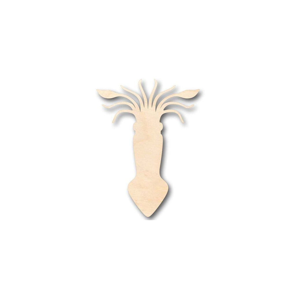 Unfinished Wood Squid Shape - Ocean - Nursery - Craft - up to 46" DIY