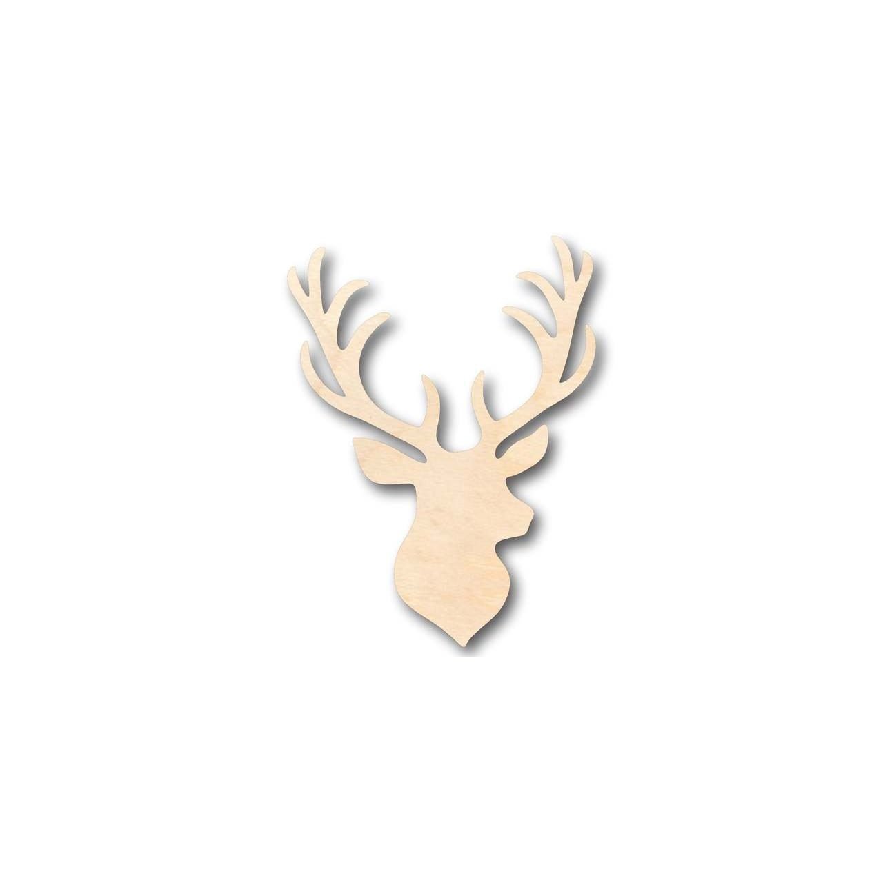 Unfinished Wood Stag Antler Shape - Animal - Craft - up to 46" DIY
