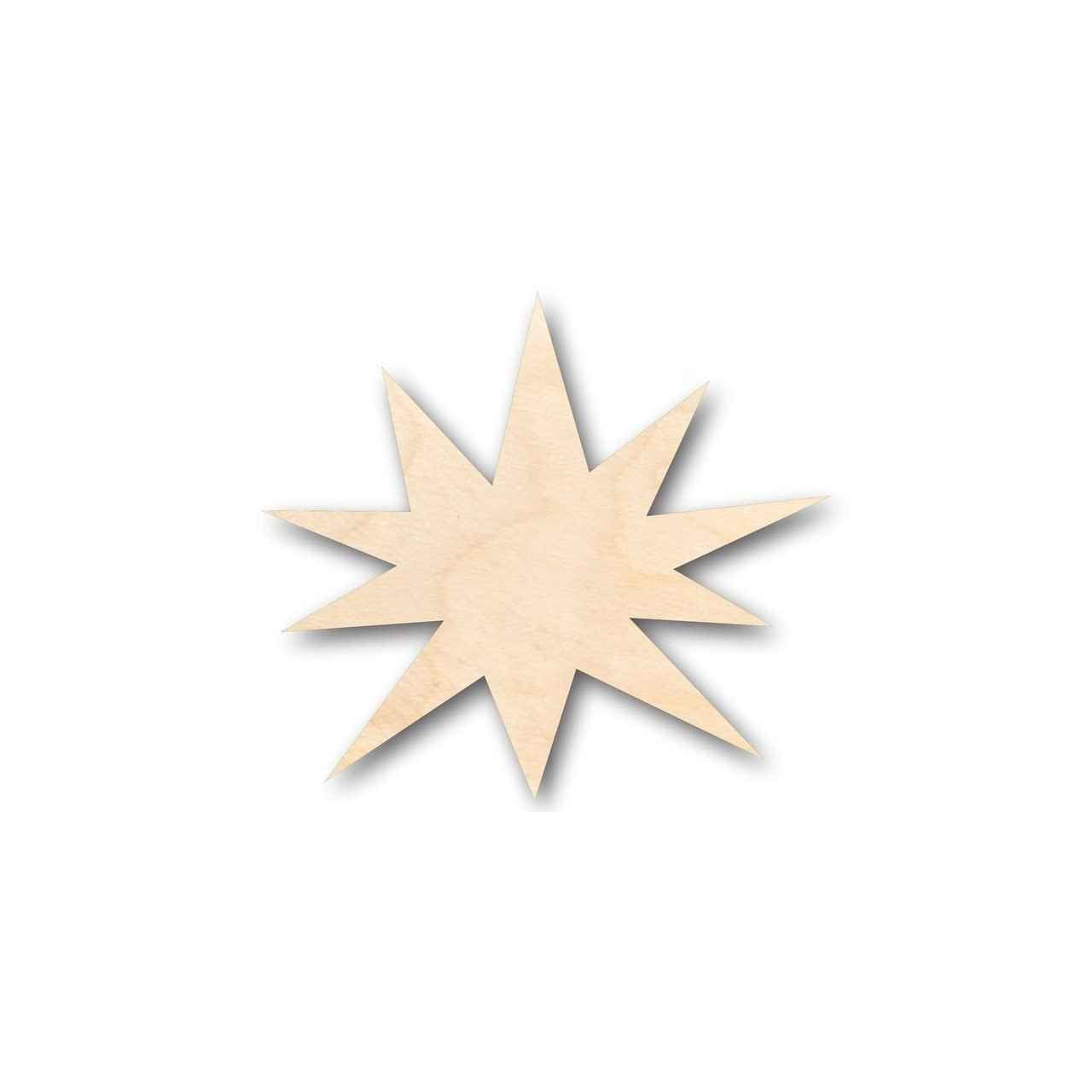 Unfinished Wood Starburst Explosion Shape - Space - Nursery - Craft - up to 46" DIY