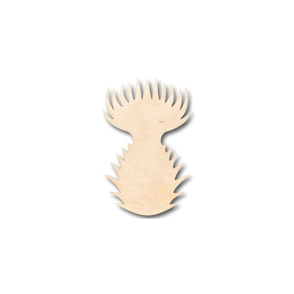 Unfinished Wood Thistle Shape - Spring - Flower - Craft - up to 46" DIY