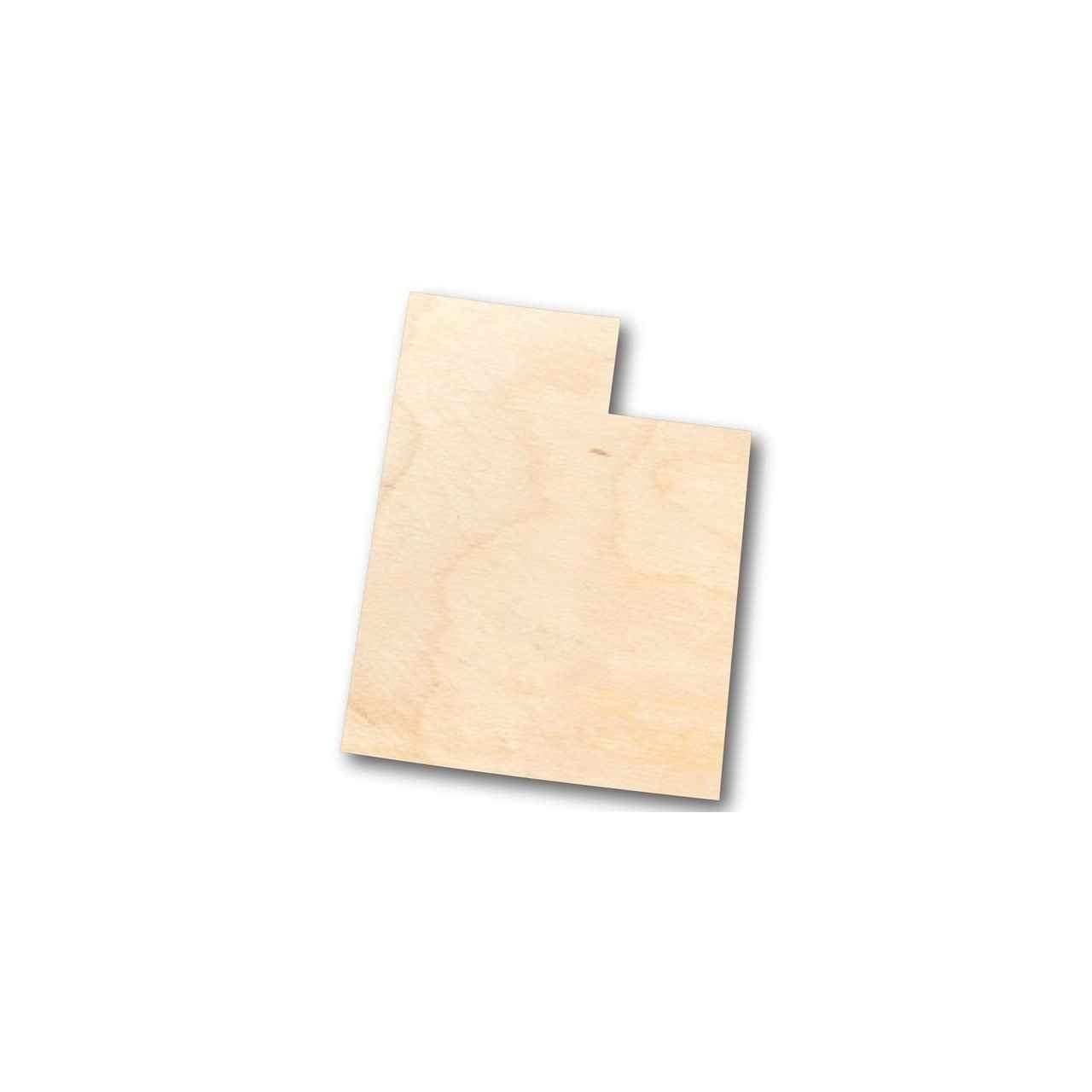 Unfinished Wood Utah Shape - State - Craft - up to 46" DIY