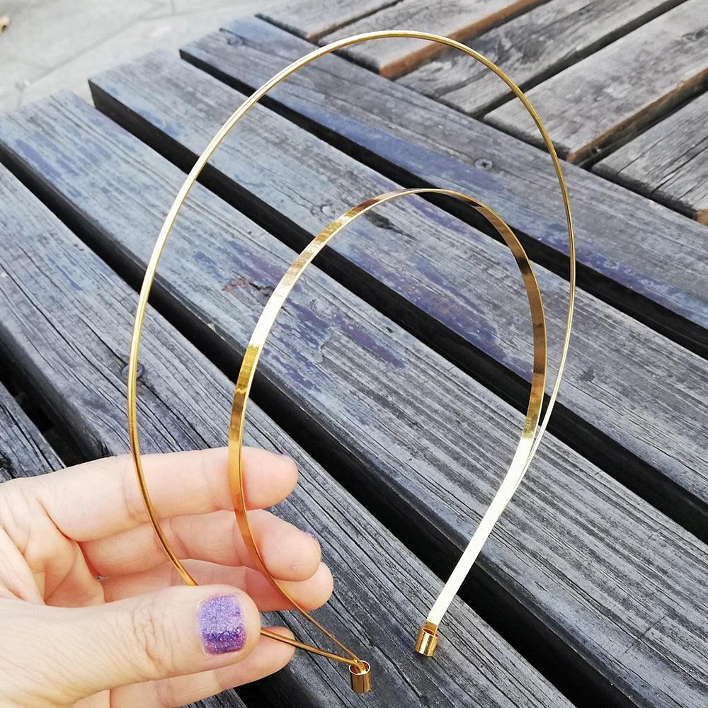 Unique 3 Layer Headband Wedding Bridal Hair Accessories Gold Tiara Crown Jewelry for Women Hair band Metal Headpiece Gorgeous Hair Accessories For Women