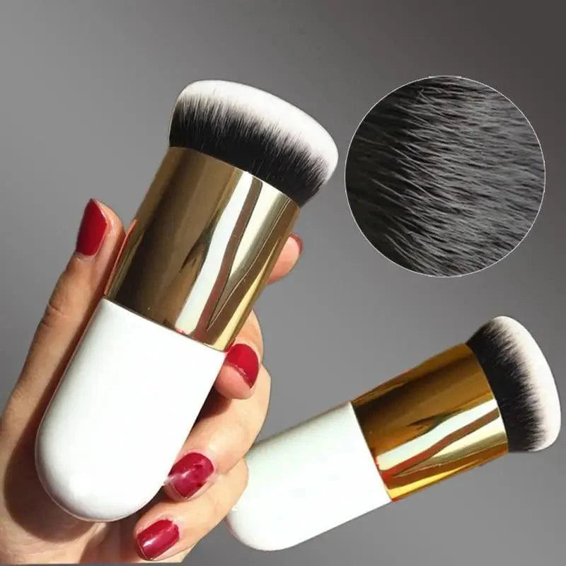 Unique Design 1pc Professional Chubby Pier Foundation Brush 5Color Makeup Brush Flat Cream Makeup Brushes Professional Cosmetic Make-up Brush