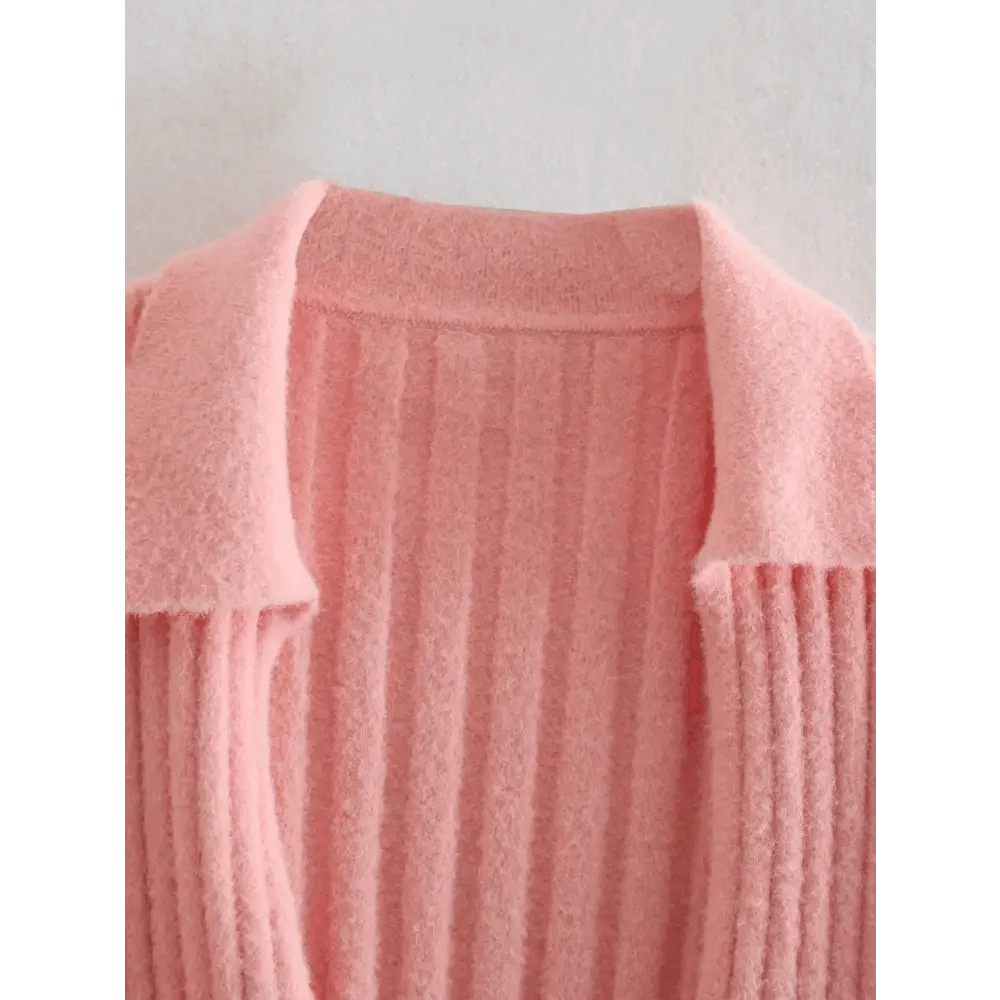 Unique Design Women's Sweater Solid Cross V-Neck Lace Up Bow Jumpers Long Sleeve Cardigan Female Spring Knitted Coat
