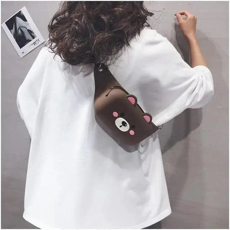 Unisex Cartoon Design Waist Fanny Pack For Traveling Unique Fashion Bag Cute Chest Bag For Women