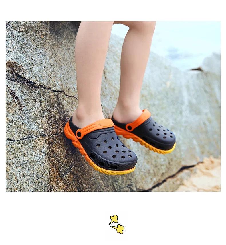 Unisex Childrens Sandals Breathable Shoes For Boys And Girls Cool Shoes Toddlers Clogs Child Summer Slides Slippers Indoor Outdoor Beach Pool Shower Colorful Sandals