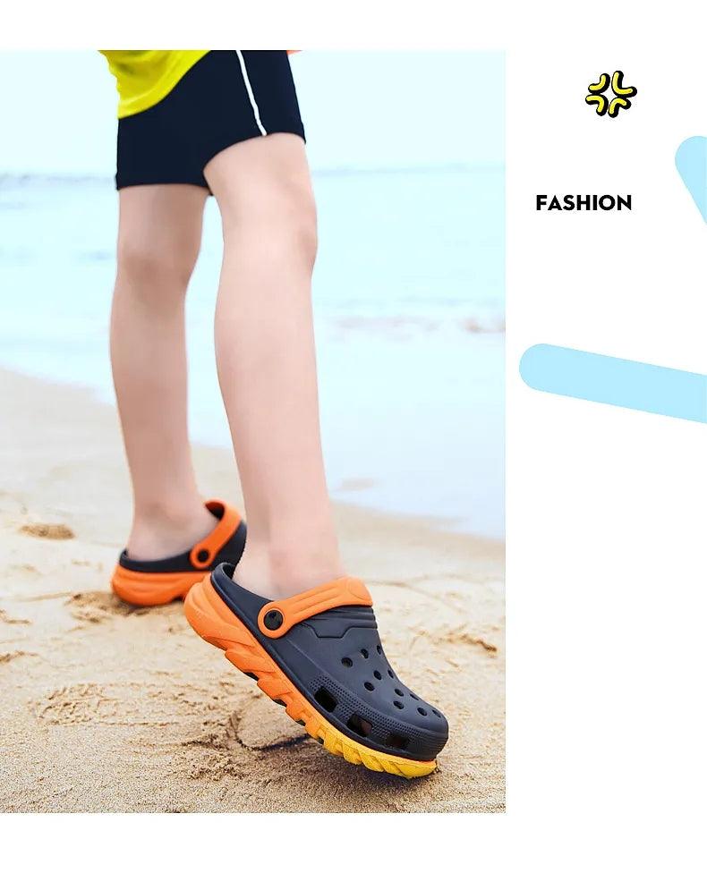 Unisex Childrens Sandals Breathable Shoes For Boys And Girls Cool Shoes Toddlers Clogs Child Summer Slides Slippers Indoor Outdoor Beach Pool Shower Colorful Sandals