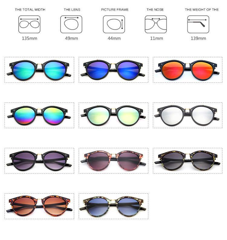 Unisex Vintage Round Shape Sunglasses Retro Women Design Luxury Popular Summer Sun Glasses Comfortable Classic Outdoor Eyewear UV400 Lens Trendy Sunglasses