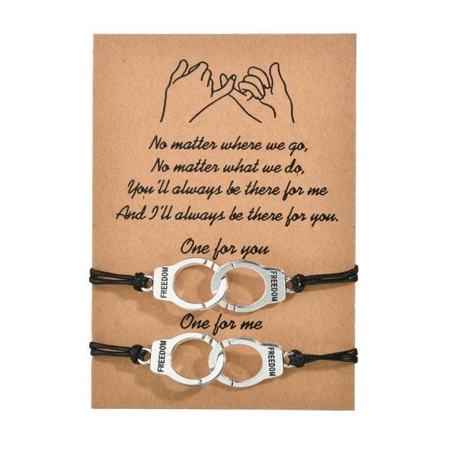 Unisex Vintage Silver Color Infinity Eight Sign Charm Bracelets For Friends Girls Women Wax Rope Soft Skin-friendly Rope Ankle Bracelets Handmade Adjustable Jewelry Bracelets