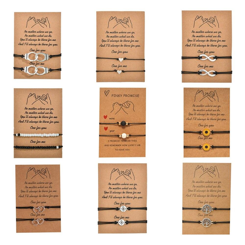 Unisex Vintage Silver Color Infinity Eight Sign Charm Bracelets For Friends Girls Women Wax Rope Soft Skin-friendly Rope Ankle Bracelets Handmade Adjustable Jewelry Bracelets