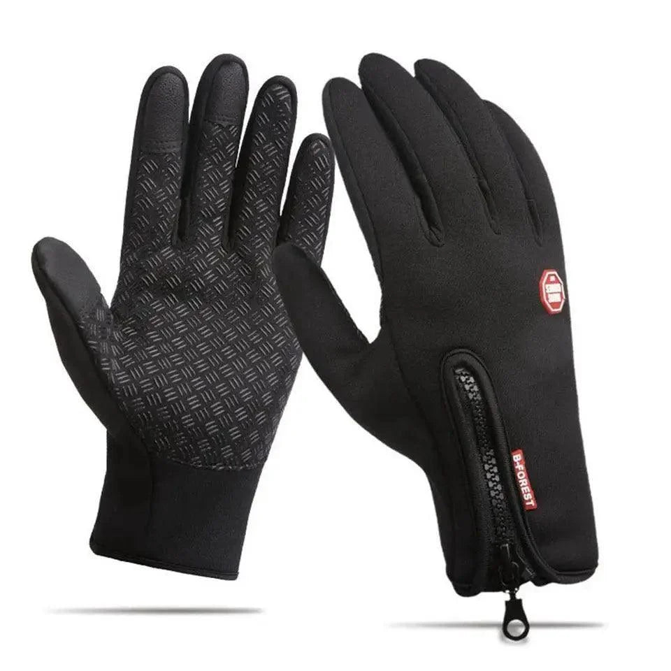 Unisex Winter Blue Touch Screen Gloves Windproof Men And Women Ski Touchscreen Texting Gloves Autumn Warm And Soft Anti Slip Gloves For Cold Weathers